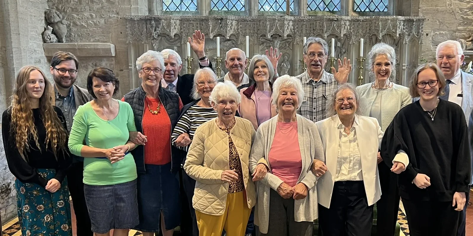 Congregation at St Kenelm's Church, Minster Lovell