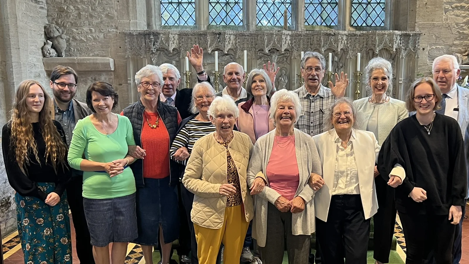 Congregation at St Kenelm's Church, Minster Lovell