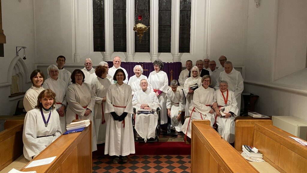 Choir at the Nine Lessons and Carols service, Holy Trinity