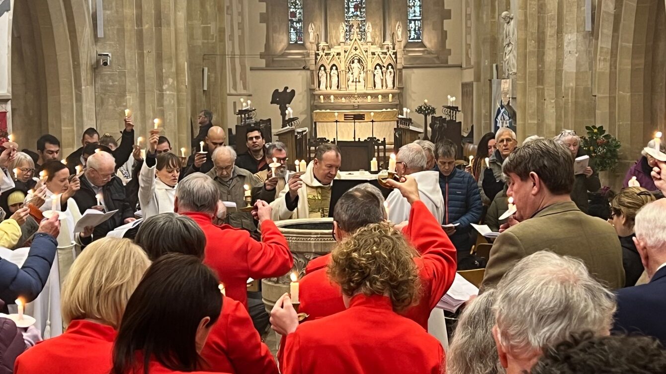 Congregation at St Mary's Church, Witney